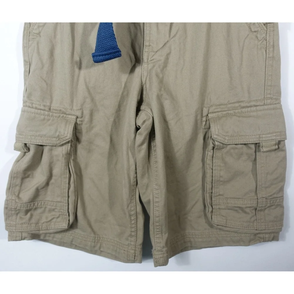 Canyon River Blues Cargo Shorts Boys 8 Adjustable Waistband Belted Cotton Beige